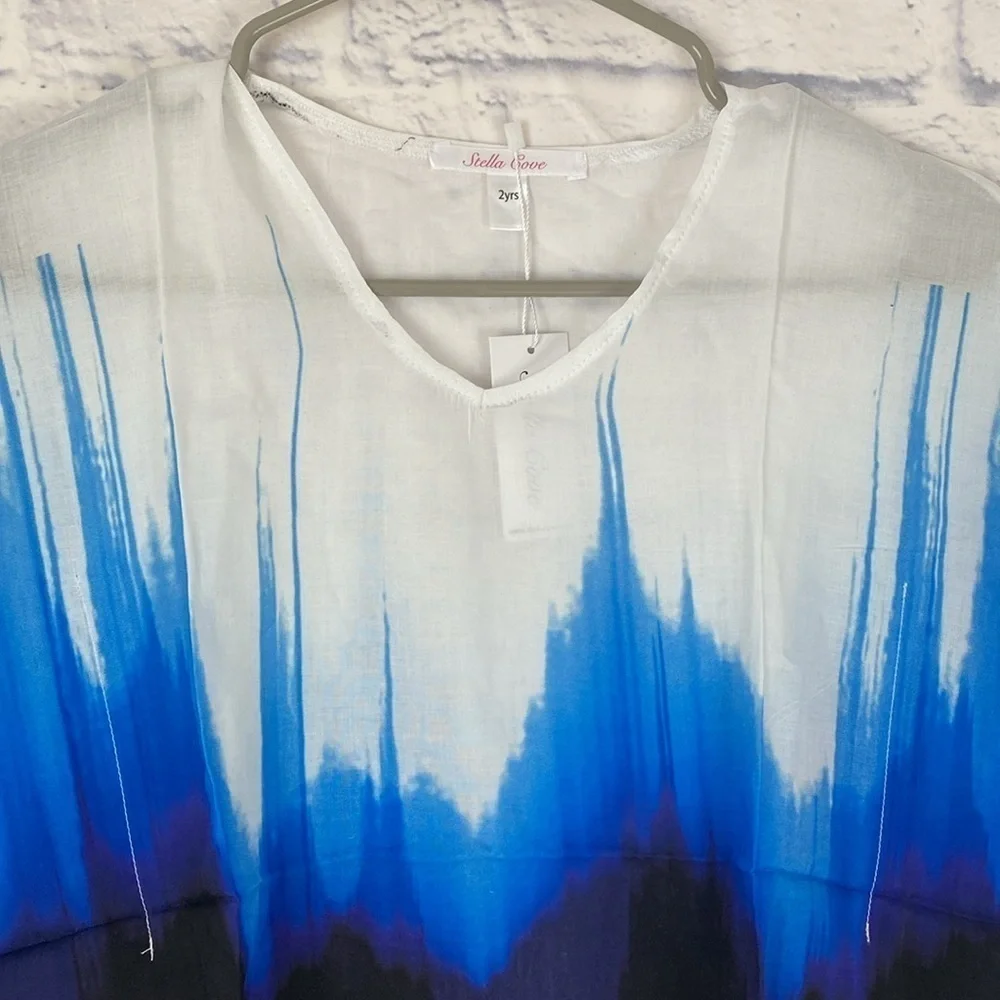 Stella Cove Dipped blue dip dye coverup NWT